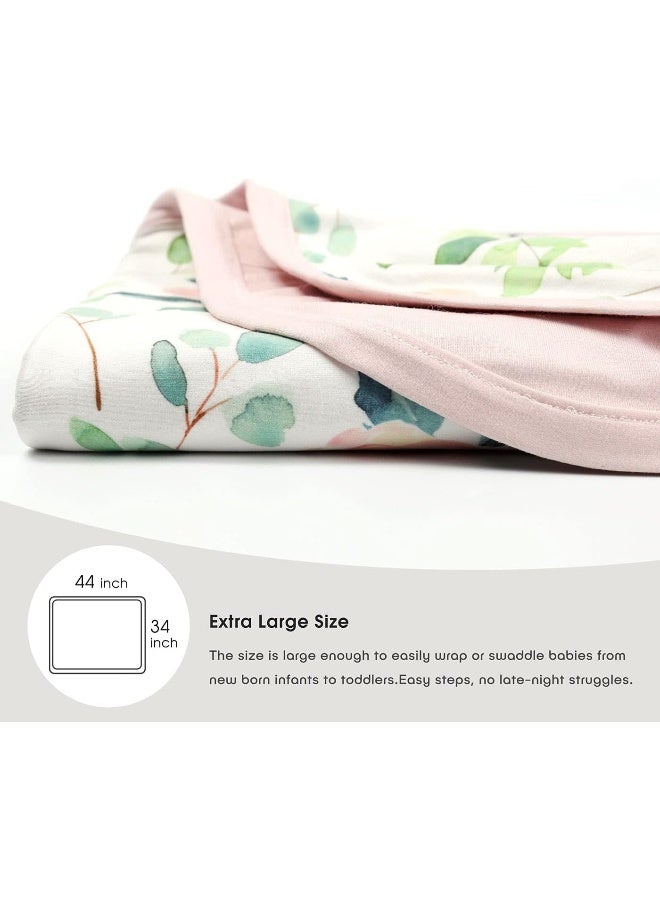 GRSSDER Baby Blankets Super Soft Jersey Knit Swaddle Blanket 2 Pack for Baby Girls and Boys - Image 5